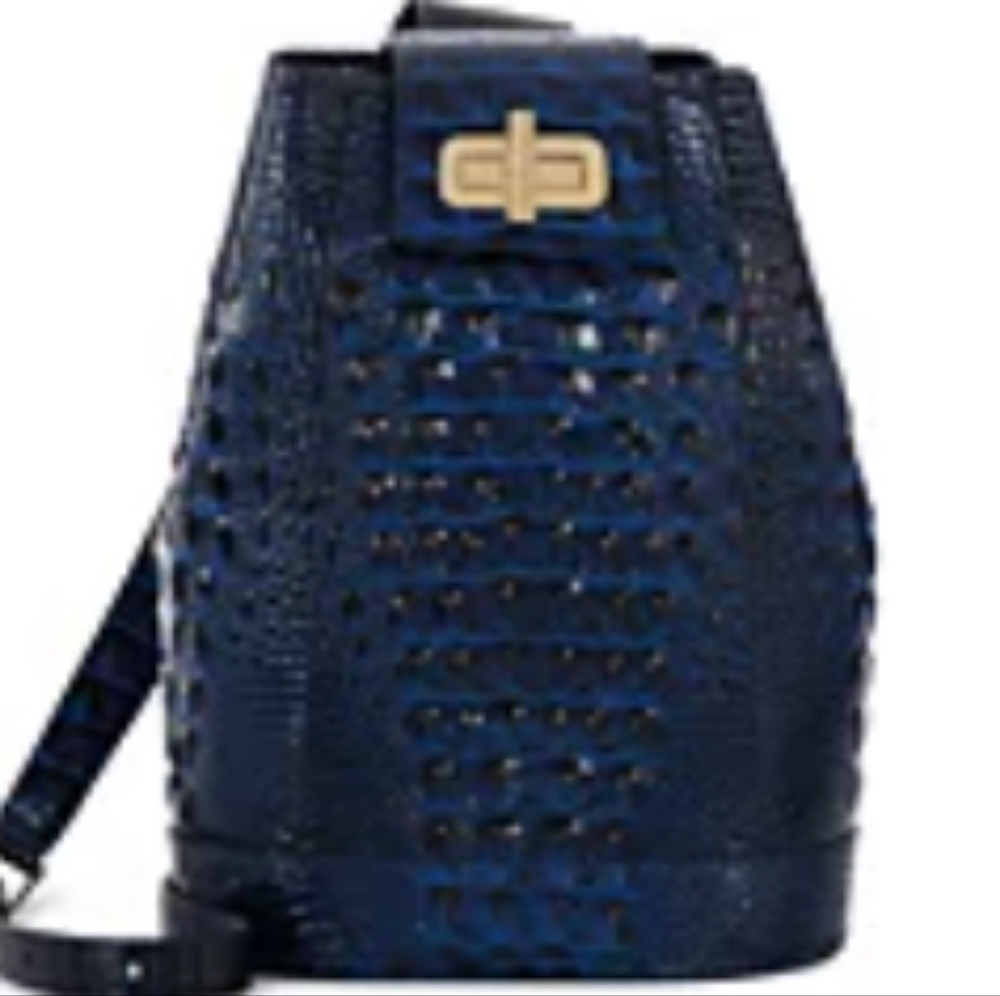 Brahmin Maddie Anchor Embroidered Leather Slingbag Pack